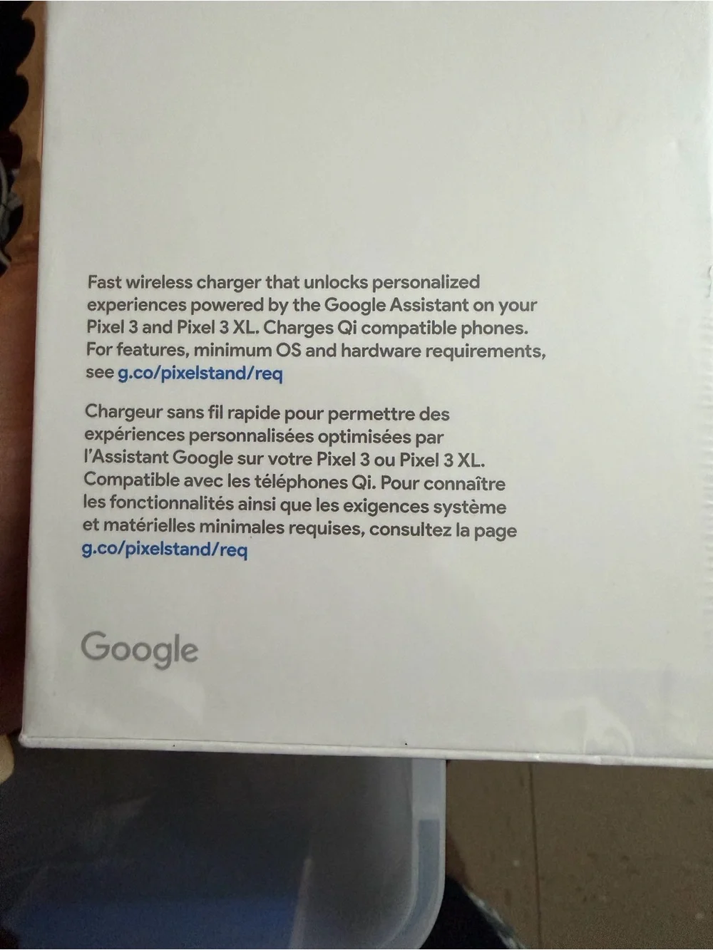 Google wireless charger